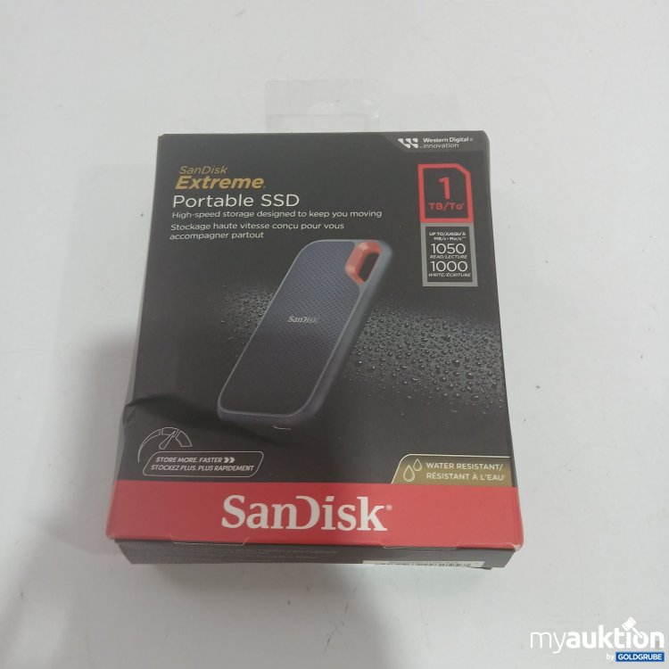 Artikel Nr. 911067 Artikel Nr. 911067: SanDisk Extreme Portable SSD 1TB