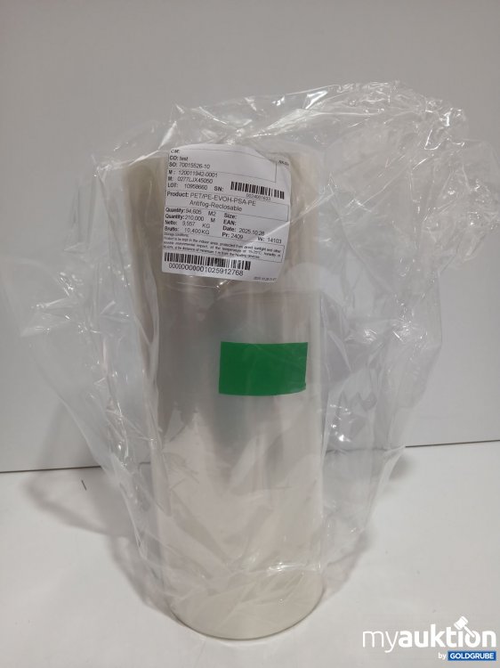 Artikel Nr. 960067: PET/PE-EVOH-PSA-PE Antifog-Reclosable 34m