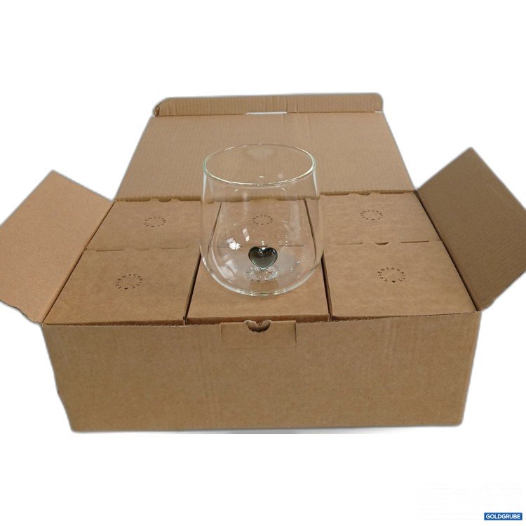 Artikel Nr. 996067: EULENSCHNITT Glas mit schwarzem Herz 6x