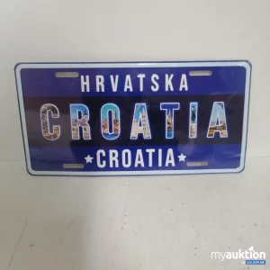 Auktion Croatia Nummernschild