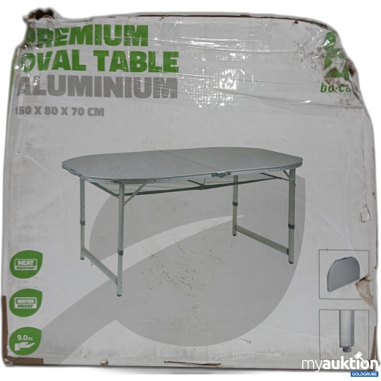 Artikel Nr. 444068: Premium oval table Aluminium 150x80x70cm 