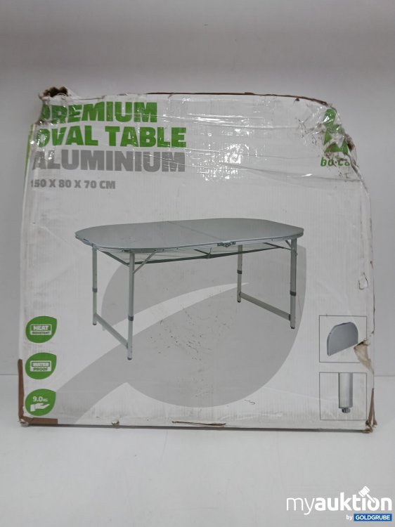 Artikel Nr. 444068: Premium oval table Aluminium 150x80x70cm 