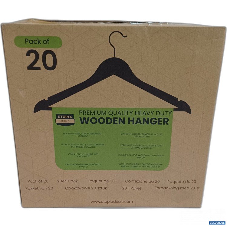 Artikel Nr. 962068: Premium Quality Heavy Duty Wooden Hanger 20Stk 