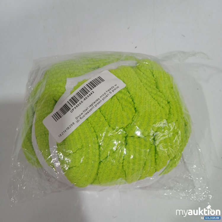 Artikel Nr. 523069: Snow Nail Replaces mop Heads with fluorescent Green plush 6Pieces 