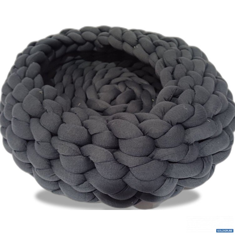 Artikel Nr. 914069 Artikel Nr. 914069: Haustierkorb, Durchmesser ca 45cm, geflochten, dunkelgrau