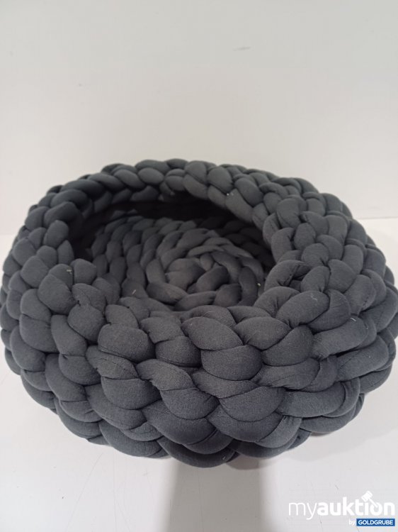 Artikel Nr. 914069 Artikel Nr. 914069: Haustierkorb, Durchmesser ca 45cm, geflochten, dunkelgrau