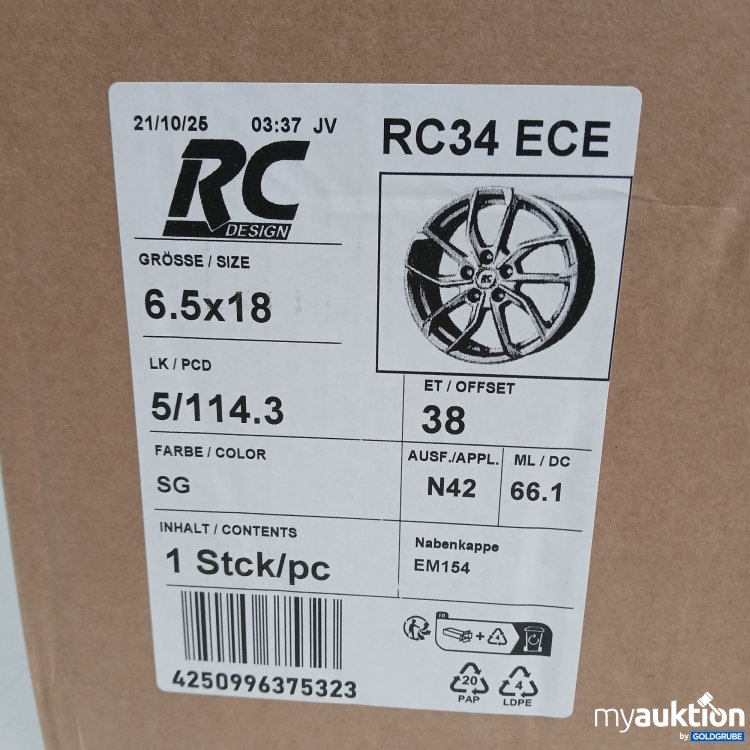 Artikel Nr. 967069: RC Desing RC34 ECE 6.5x18 5/114.3 