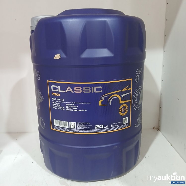 Artikel Nr. 990069: Manno Classic 7501 SAE 10W-40 20l