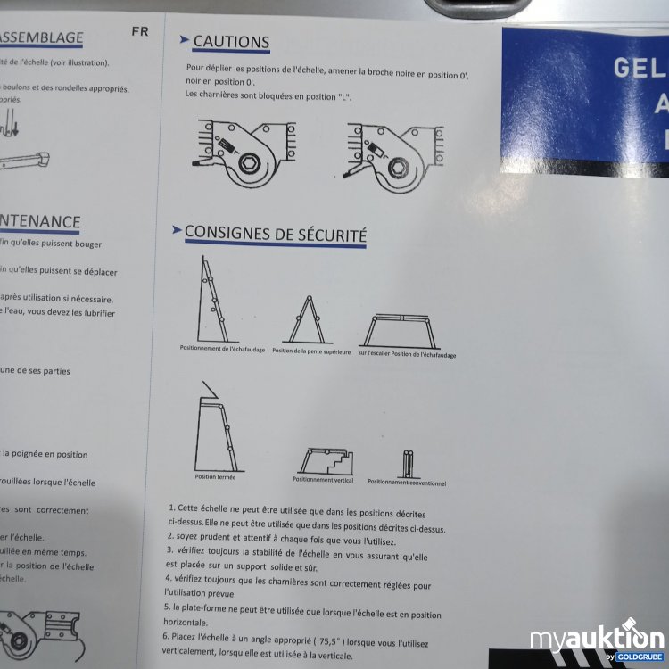 Artikel Nr. 443070: Aluminium Gelenk Leiter 