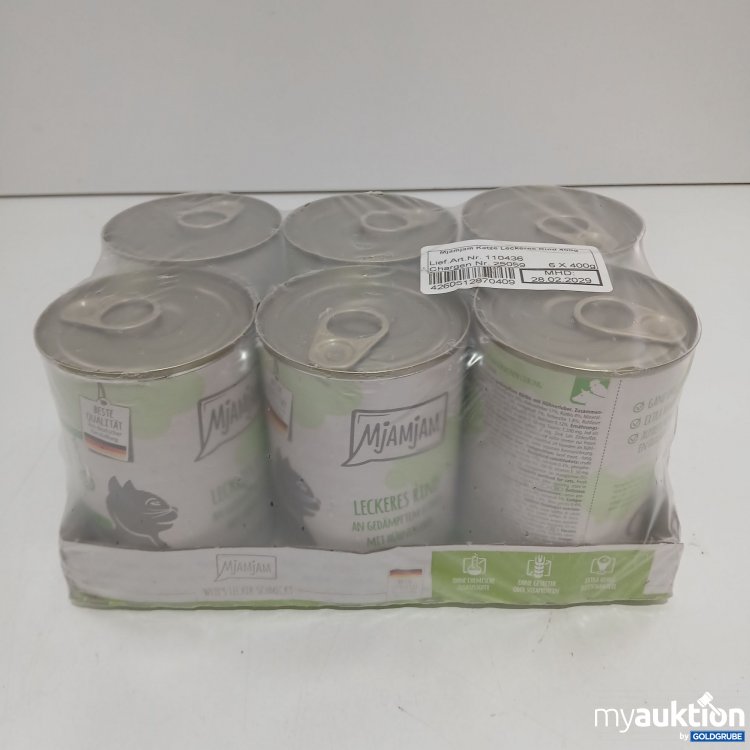 Artikel Nr. 852070: Mjamjam Katze Leckeres Rind 6x400g