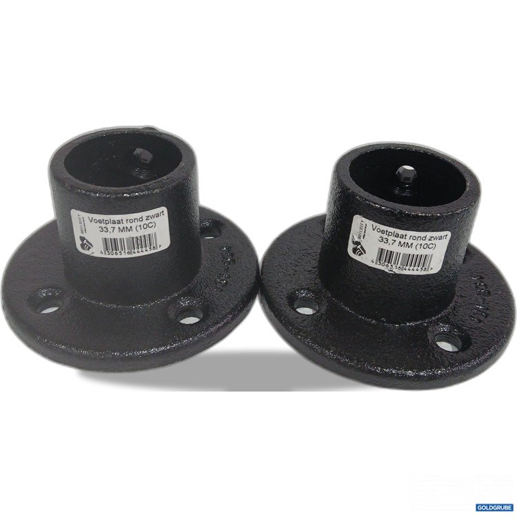 Artikel Nr. 956070: Buildify Fußplatte rund schwarz 33,7mm (10C)