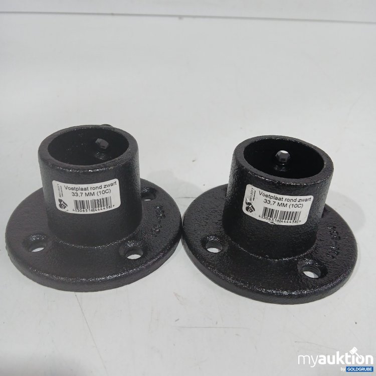 Artikel Nr. 956070: Buildify Fußplatte rund schwarz 33,7mm (10C)