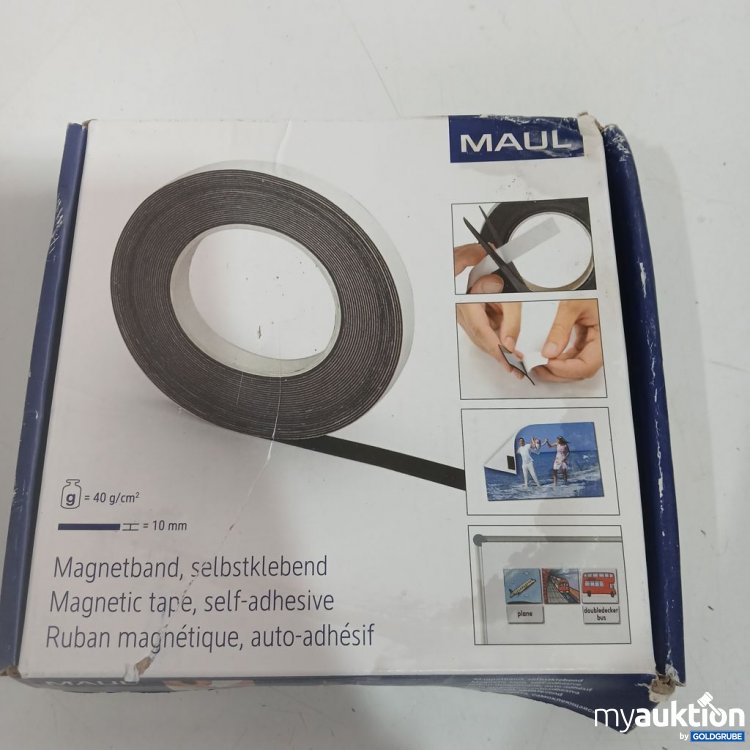 Artikel Nr. 964070 Artikel Nr. 964070: MAUL Magnetband selbstklebend 10 mm x 10m