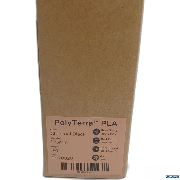 Artikel Nr. 970070: PolyTerra PLA Charcoal black 1.75mm 1kg 