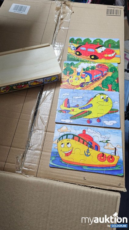 Artikel Nr. 394071 Artikel Nr. 394071: 4 Puzzles in Holzbox