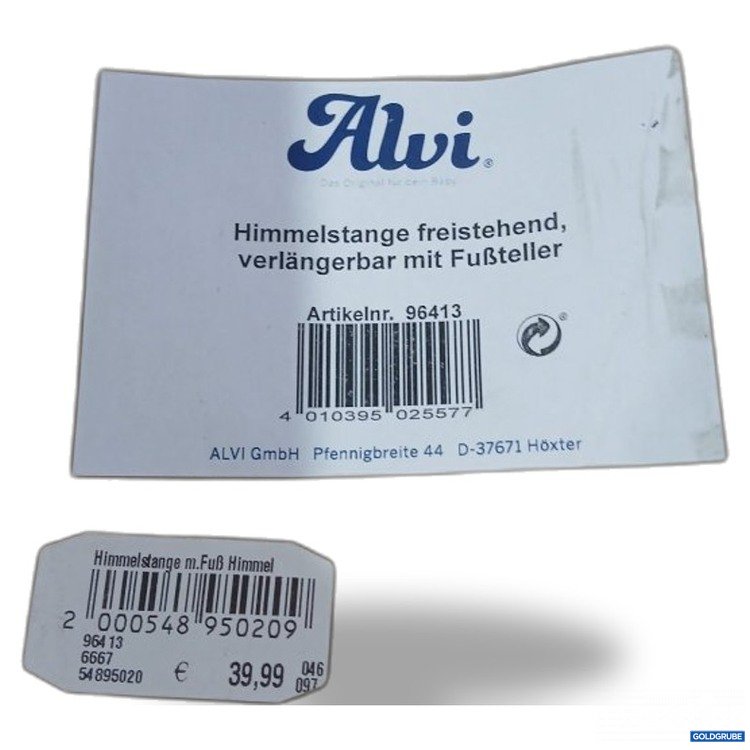 Artikel Nr. 467071: Alvi Himmelstange freistehend verlängerbar mit Fußsteller