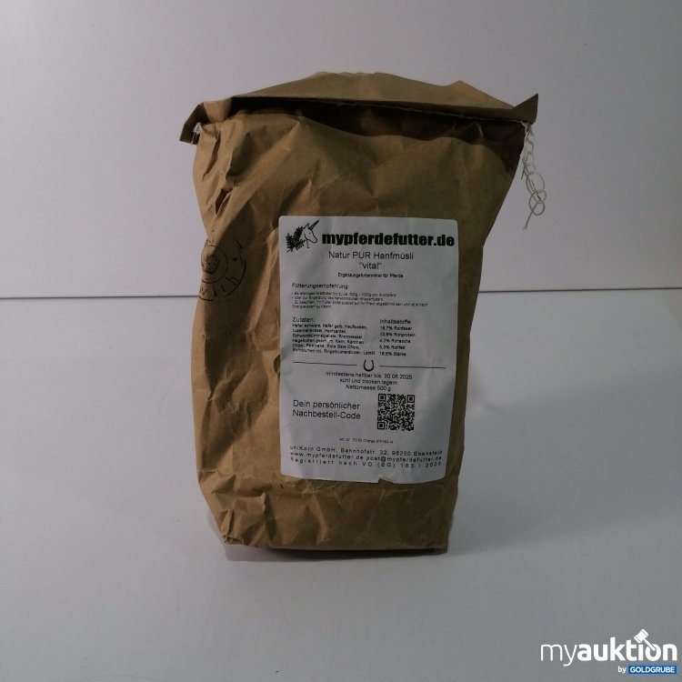Artikel Nr. 793071 Artikel Nr. 793071: My Pferdefutter Natur PUR Hanfmüsli 500g
