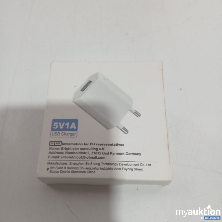 Artikel Nr. 911071 Artikel Nr. 911071: 5V1A USB Charger