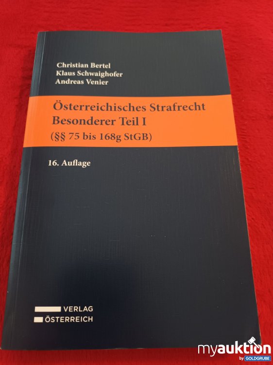 Artikel Nr. 928071 Artikel Nr. 928071: Österreichisches Strafrecht Besonderer Teil 1