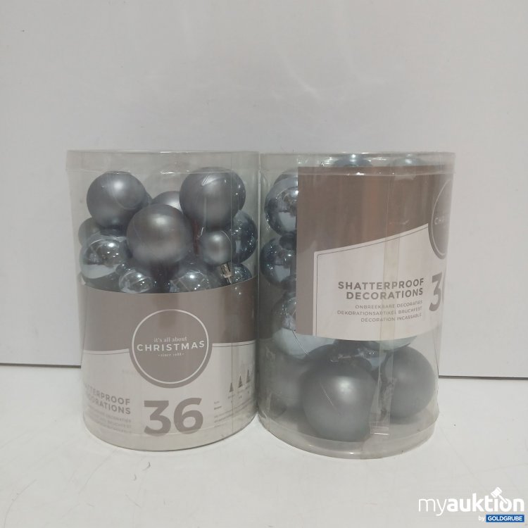 Artikel Nr. 940071 Artikel Nr. 940071: It's all about Christmas Shatterproof Kugeln blau 2x36Stk