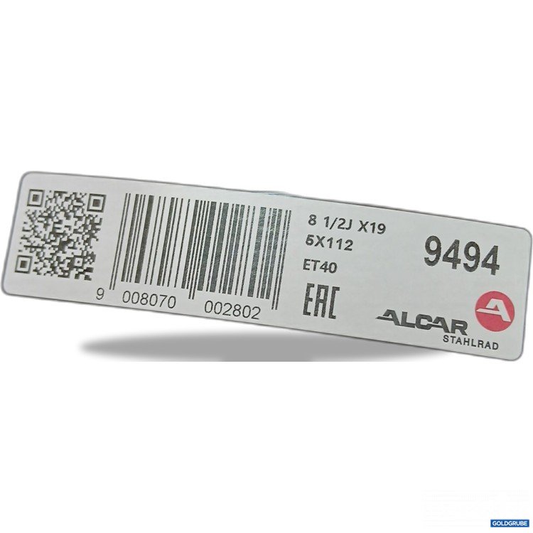 Artikel Nr. 967071: Alcar 8 1/2J X19 5x112  ET 40