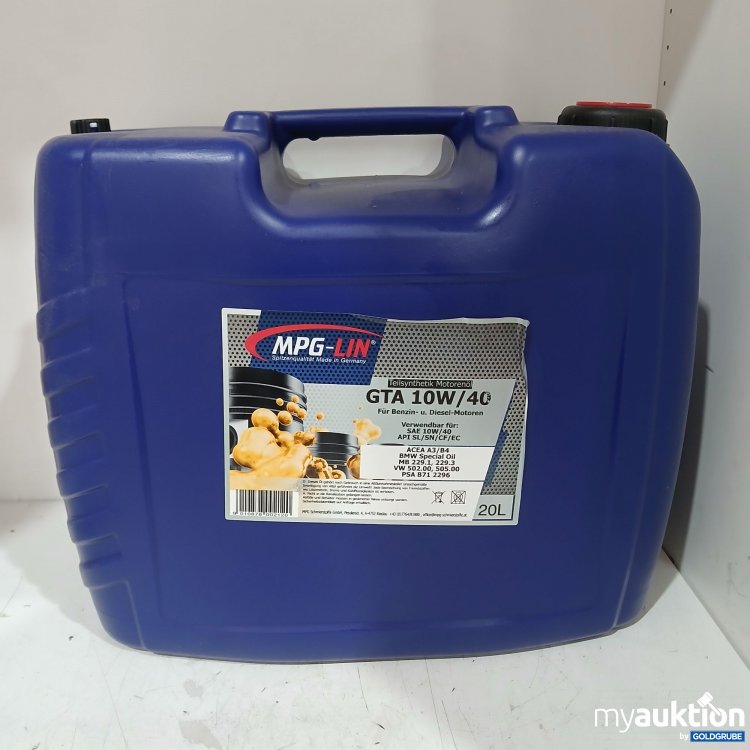 Artikel Nr. 990071: MPG-LIN GTA 10W 40 20l