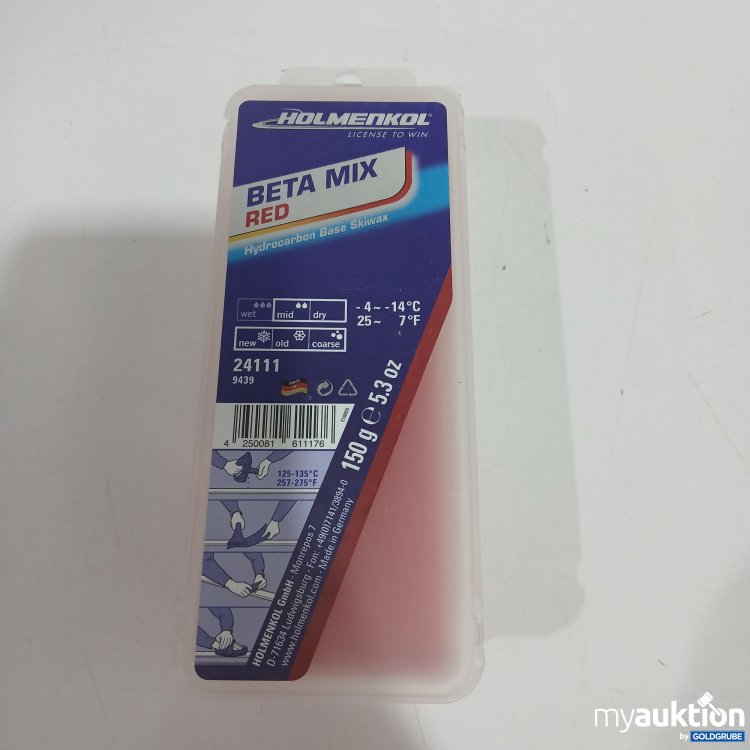 Artikel Nr. 812072 Artikel Nr. 812072: Holmenkol Beta Mix Red Hydrocarbon Base Skiwax 150g