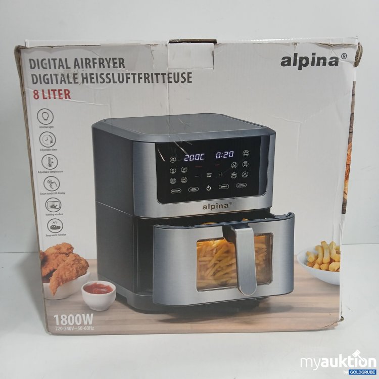 Artikel Nr. 876072: Alpina Digital Airfryer 8L 1800W 