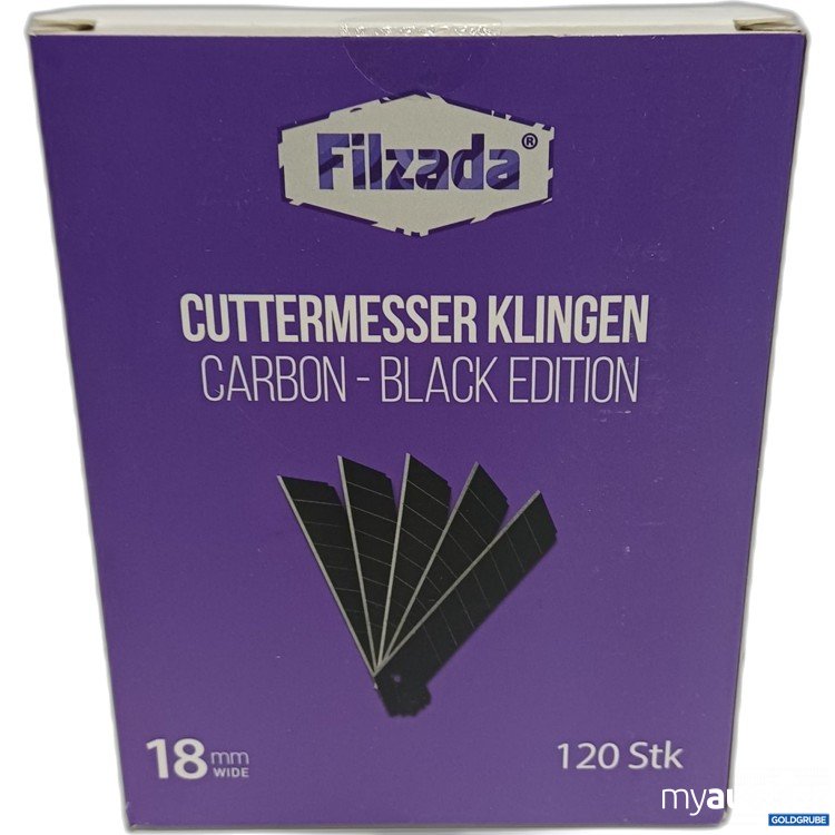 Artikel Nr. 897072: Filzada Carbon-Black Edition Cuttermesser-Klingen 18mm, 120Stk.
