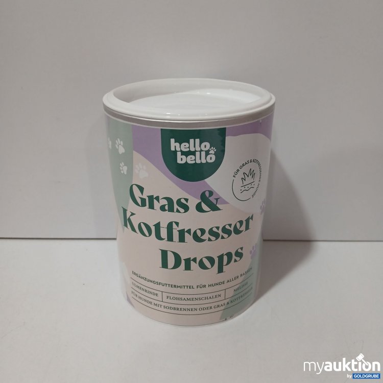 Artikel Nr. 957072 Artikel Nr. 957072: Hello Bello Gras & Kotfresser Drops je 350g