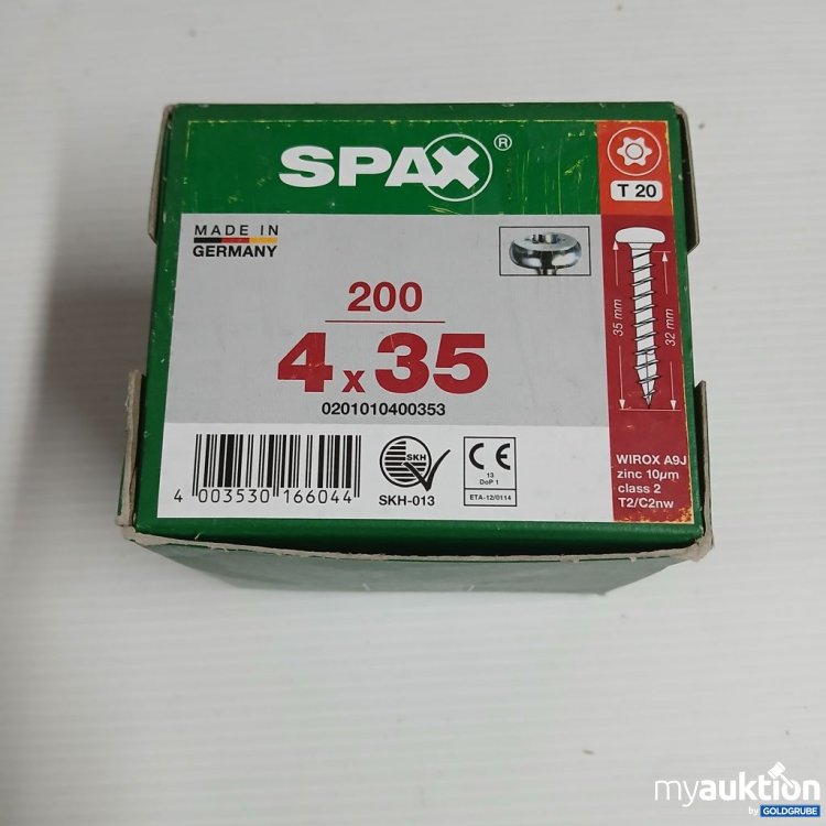 Artikel Nr. 978072: SPAX 4x35 Schrauben