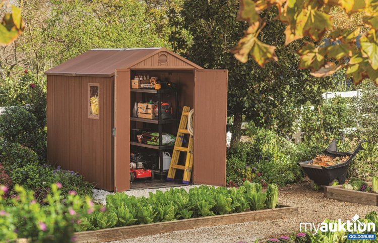 Artikel Nr. 354073 Artikel Nr. 354073: Gartenhaus Keter Darwin 4,6 m² 6x8 inkl. Fußboden 183 x 244 cm