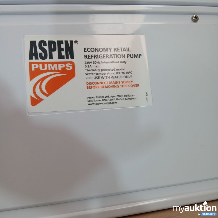 Artikel Nr. 437073 Artikel Nr. 437073: Aspen Pumps Economy Retail Refrigeration Pump