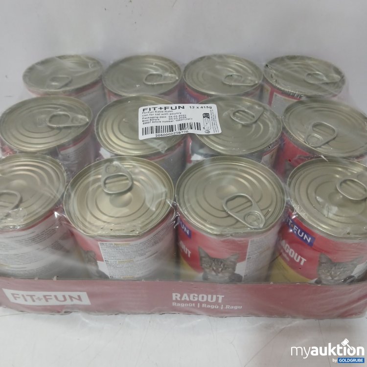 Artikel Nr. 466073: FitFun Katzenfutter 
Ragout 
12 x 415 g