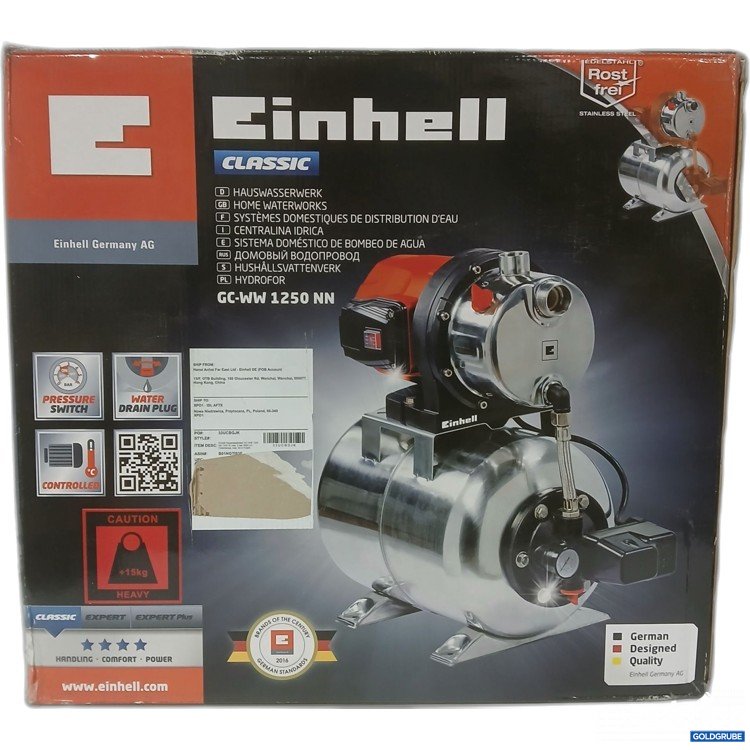 Artikel Nr. 980073 Artikel Nr. 980073: Einhell Classic Hauswasserwerk, Art.No. 4173490, ca 585×300×537mm