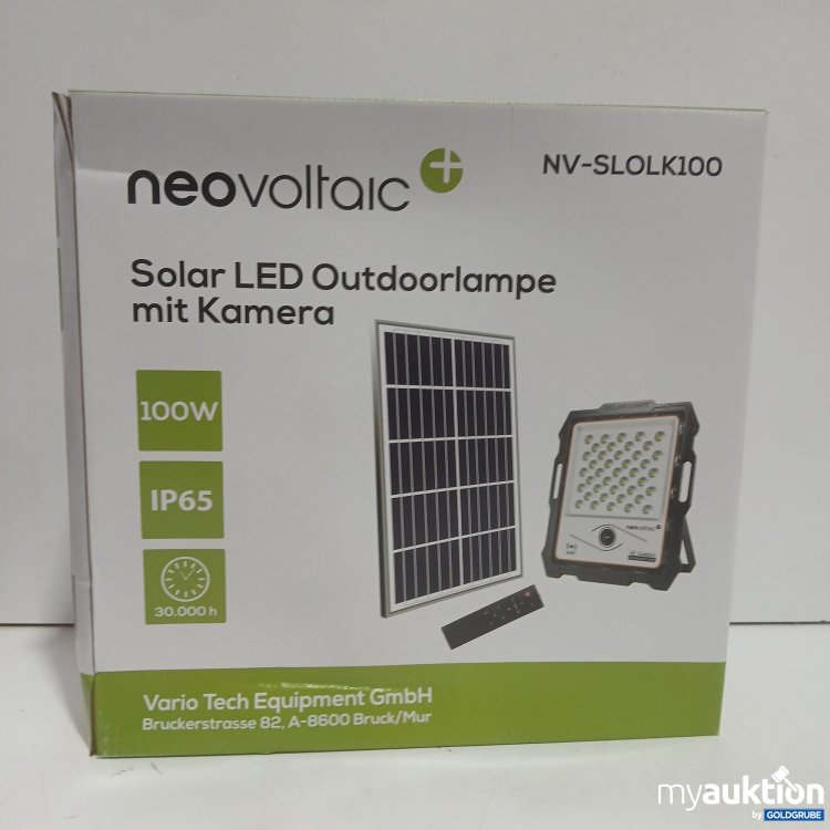 Artikel Nr. 983073: Neovoltaic Solar LED Outdoorlampe mit Kamera NV-SLOLK100 