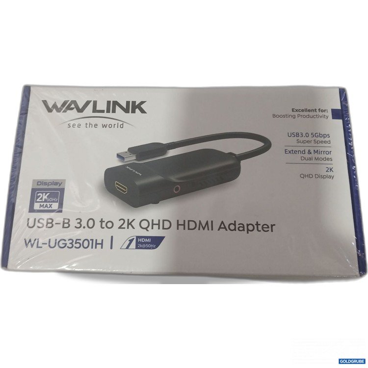 Artikel Nr. 989073 Artikel Nr. 989073: Wavlink USB-B 3.0 auf 2K QHD HDMI Adapter WL-UG3501H