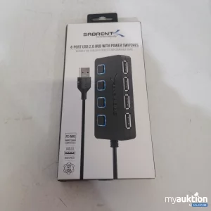 Auktion Sabrent 4-Port USB 2.0 Hub with Power Switches 