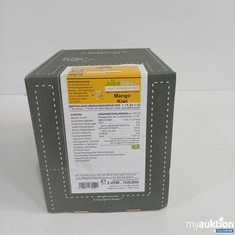 Artikel Nr. 816074 Artikel Nr. 816074: Juice Box Light Konzentrat Mango Kiwi 2L