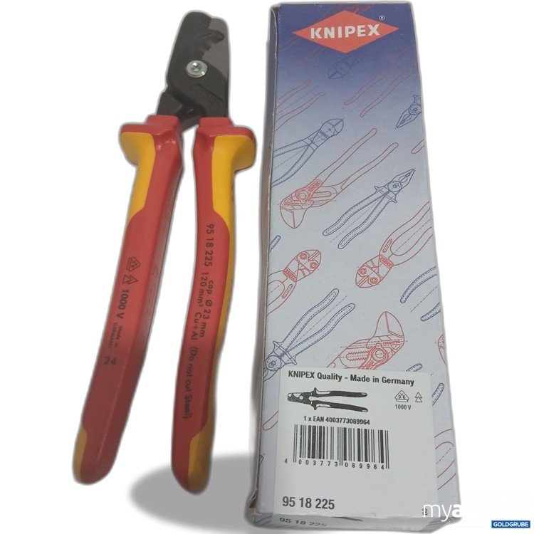 Artikel Nr. 887074: Knipex Kabelschere mit Stufenschnittisolierender 9518225