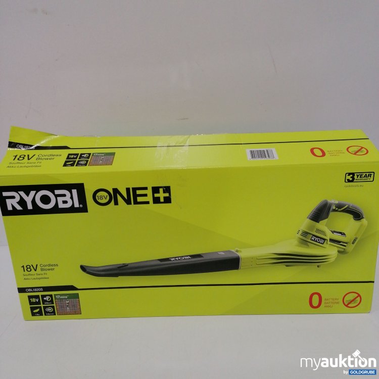Artikel Nr. 916074 Artikel Nr. 916074: Ryobi One+ Cordless Blower OBL1820S