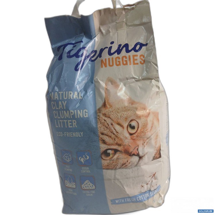 Artikel Nr. 951074: Tigerino Nuggies Natural Clay clumping litter with fresh cotton scent14L
