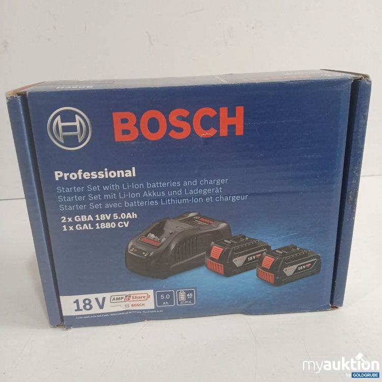 Artikel Nr. 970074: Bosch Professional Sarter Set with Li-Ion Batteries and charger 2x18V5.0AH+GAL1880CV