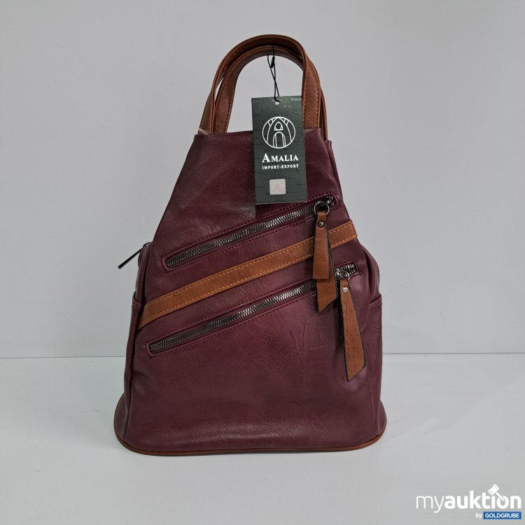 Artikel Nr. 428075 Artikel Nr. 428075: Amalia Rucksack, Weinrot Lederoptik