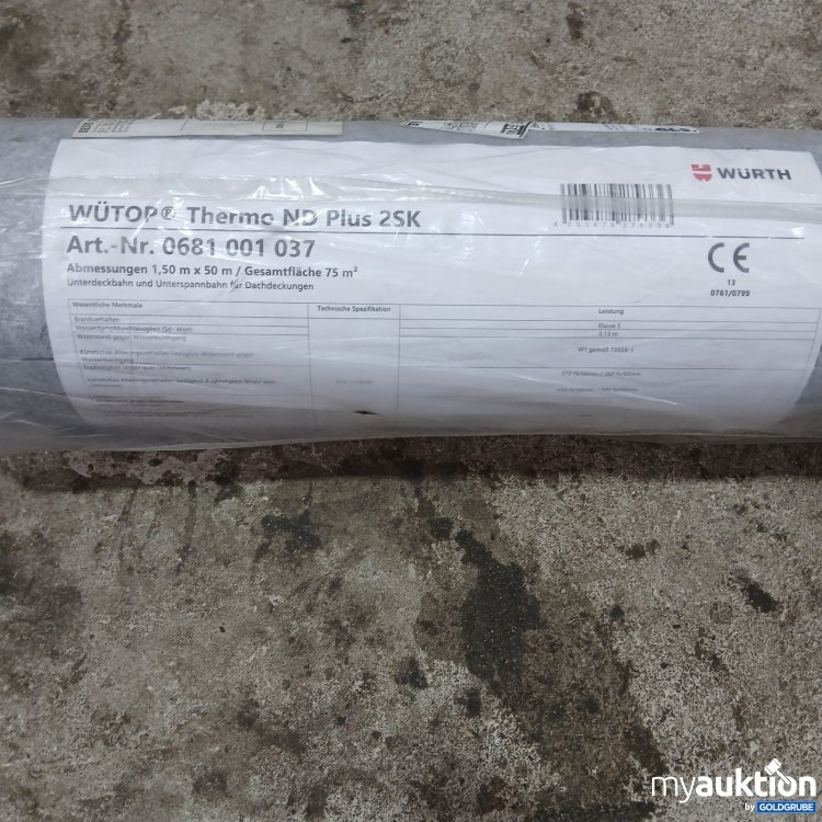 Artikel Nr. 445075 Artikel Nr. 445075: Würth WÜTOP Thermo ND Plus 2SK Unterdeckbahn 1,50 m x 50