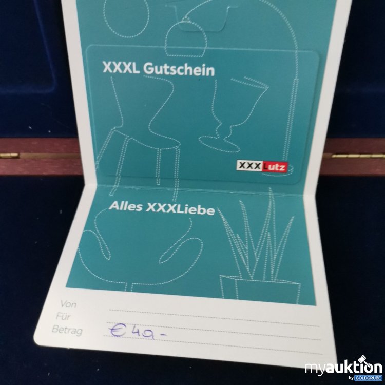 Artikel Nr. 784075 Artikel Nr. 784075: XXXLutz Gutschein Wert 40 Euro