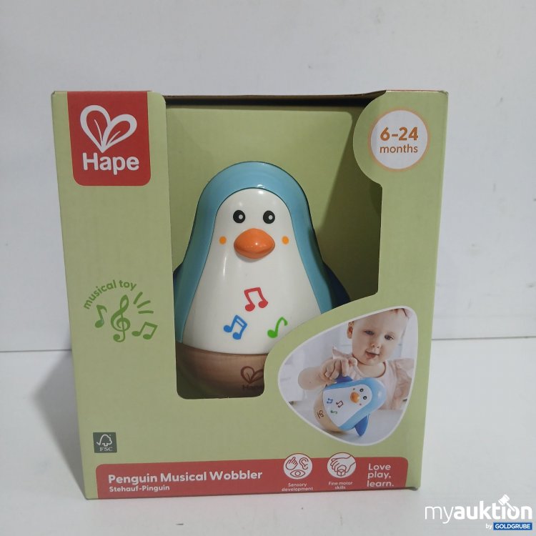 Artikel Nr. 865075: Hape Penguin Musical Wobbler 6-24m