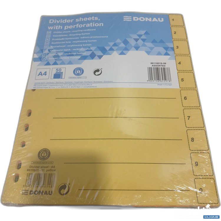 Artikel Nr. 883075: Donau Trennblätter A4 50 Stück 