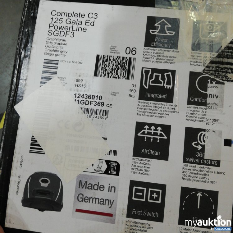 Artikel Nr. 357076 Artikel Nr. 357076: Miele Complete C3 Staubsauger