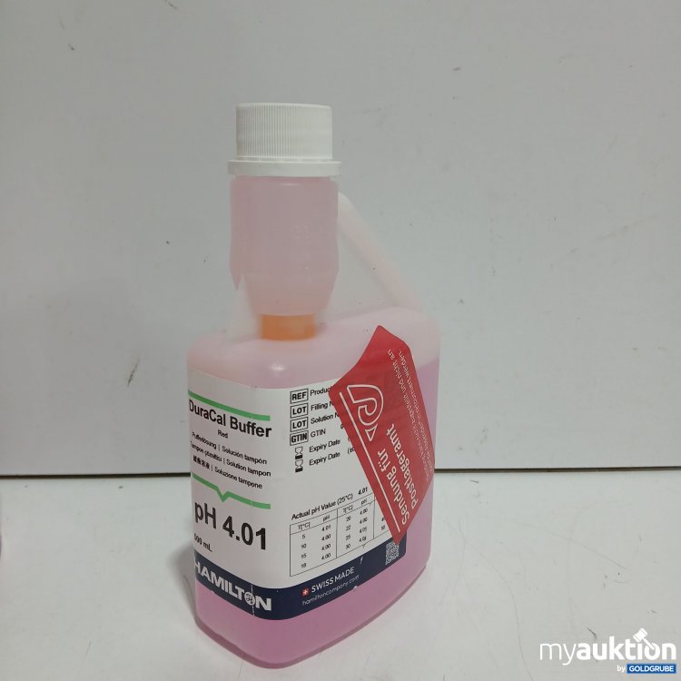 Artikel Nr. 479076: Hamilton DuraCal Buffer Red Pufferlösung ph 4.01 500ml